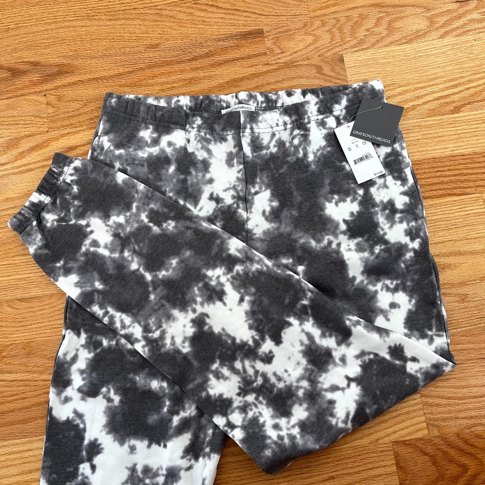 Grayson Threads Gray Tie Dye‎ Sweatpants NWT
